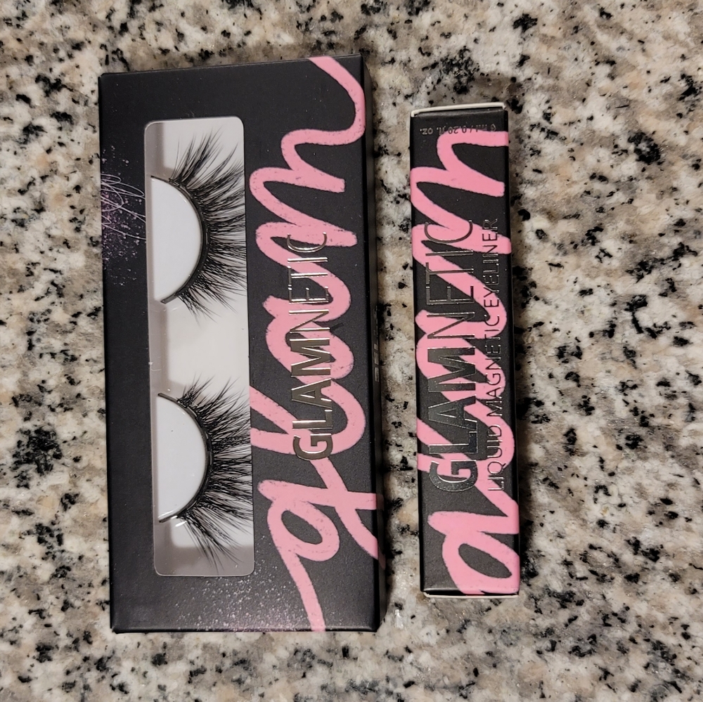 Glamnetic Lashes and Eyeliner